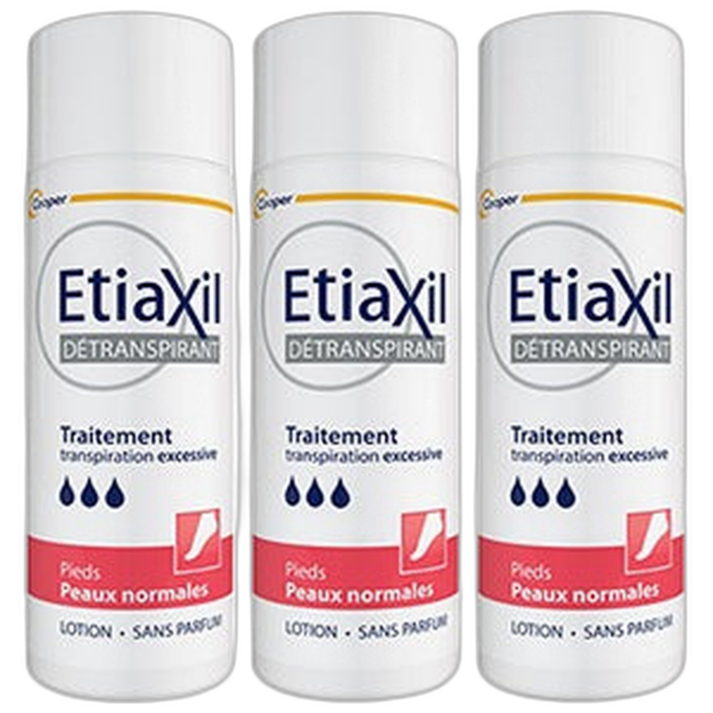 【Etiaxil】ノーマルフィート アンチパースピラント トリートメント ローション 100 mL <3.4 fl oz> 3点セット