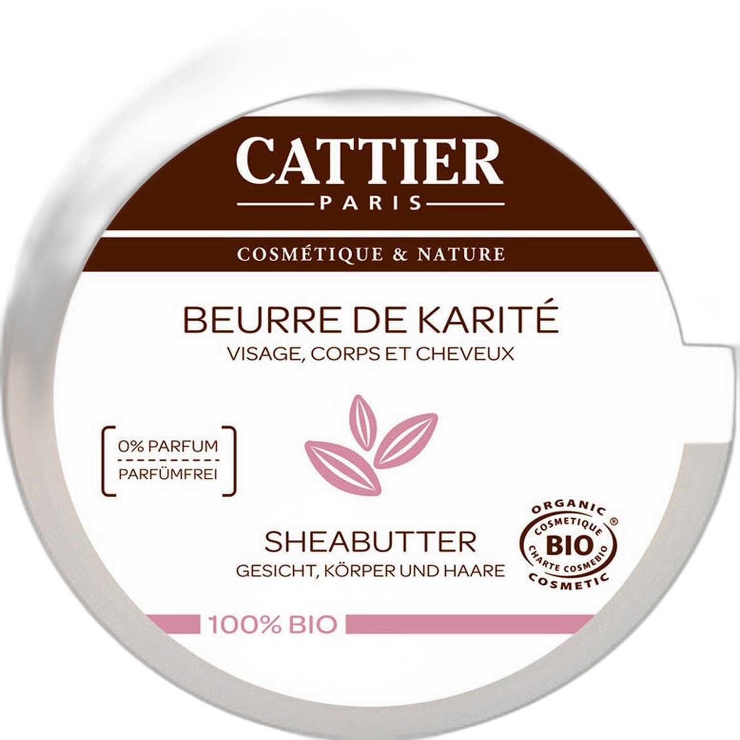 【Cattier】100% 천연 시어버터 100g <3.53 oz>