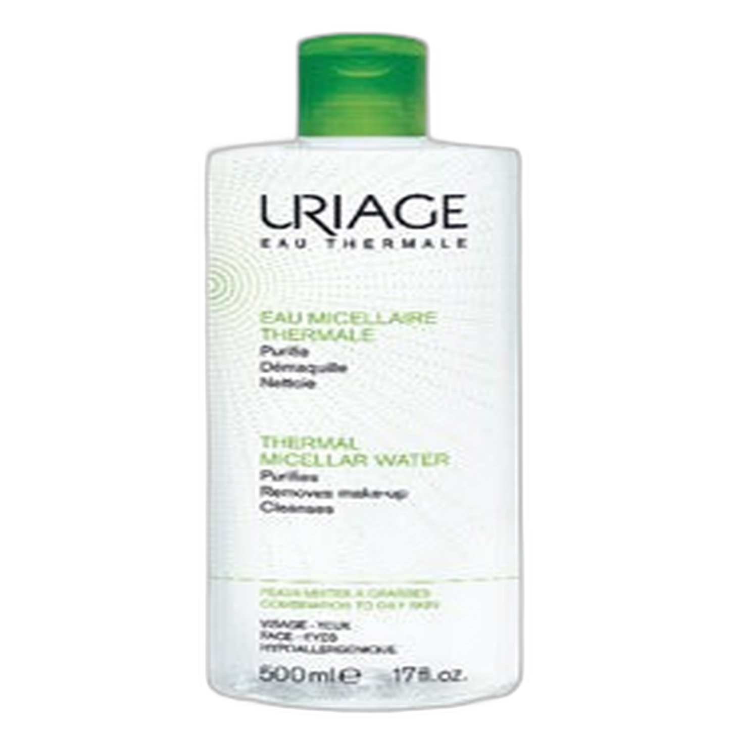 【유리아주】테르말 미셀라 워터 수분 공급 메이크업 제거 클렌징 (복합성/지성 피부) 500 mL <16.9 fl oz>
