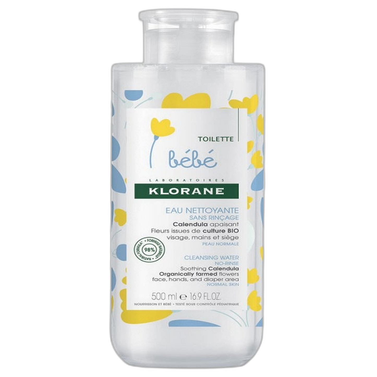 【Klorane】베이비 클렌징 워터 위드 칼렌듈라 500 mL <16.9 fl oz>