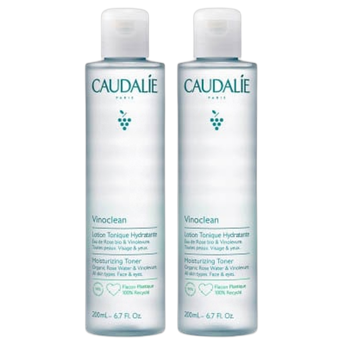 【CAUDALIE】VINOCLEAN LOTION TONIQUE HYDRATANTE - 200ml <6.76 fl oz> 2pc