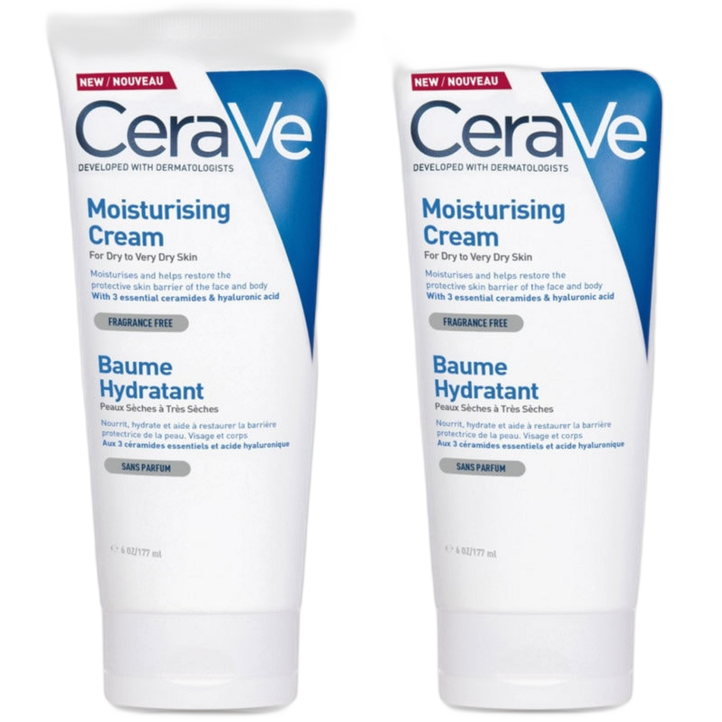 【CeraVe】 MOISTURISING CREAM- 177ml <5.99 fl oz> 2pc