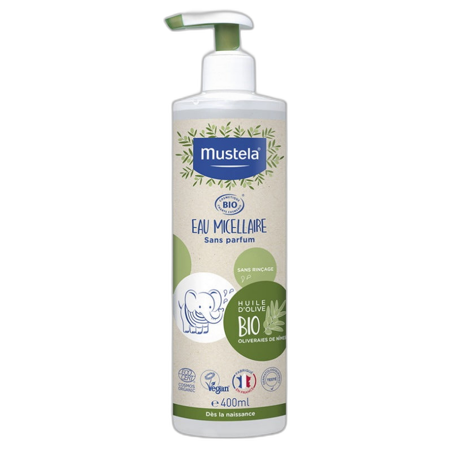 【Mustela】ミセラーウォーター(洗い流さないタイプ) 400 mL <13.5 fl oz>
