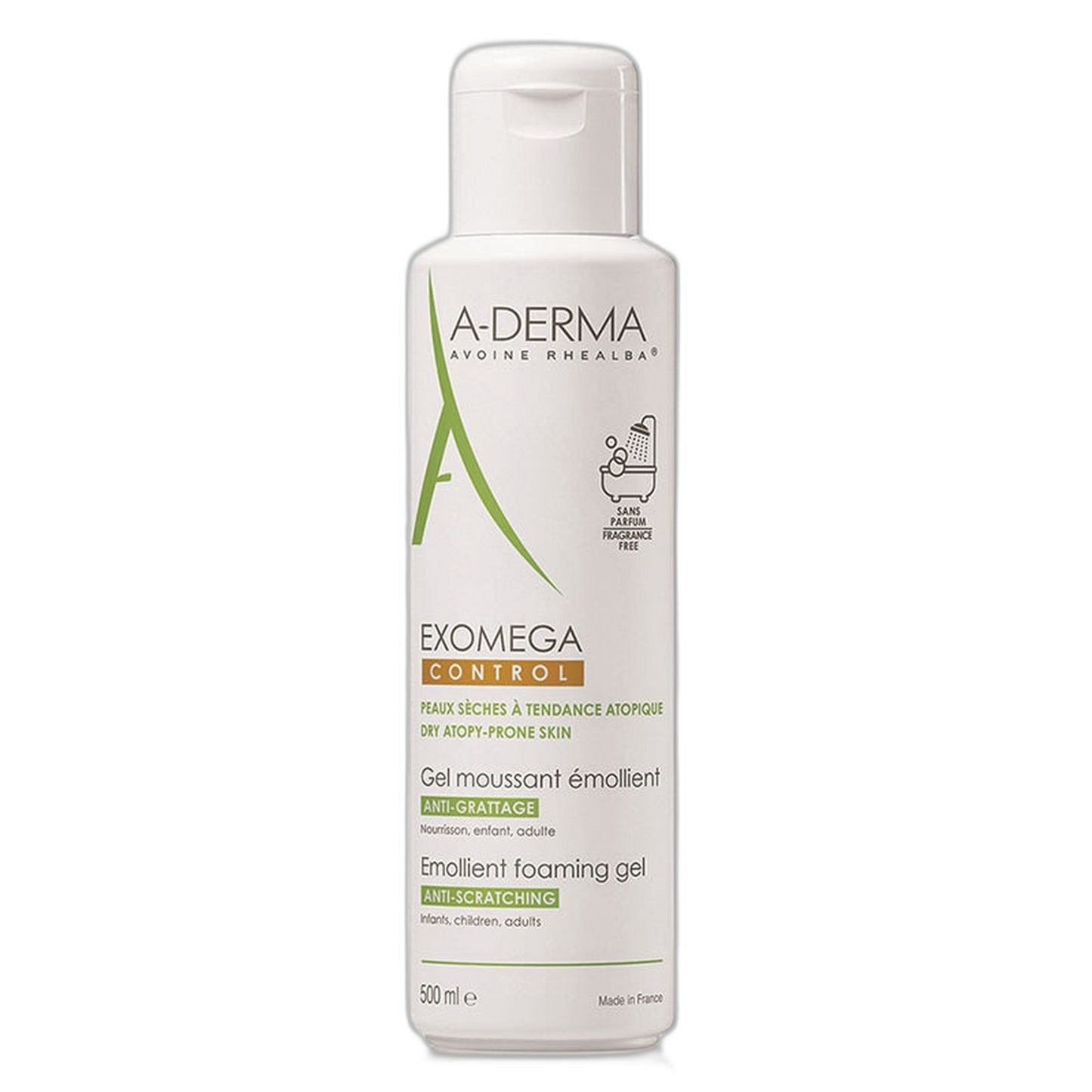 【A-DERMA】Exomega 控油保濕泡沫潔膚凝膠 500 mL <16.9 fl oz>
