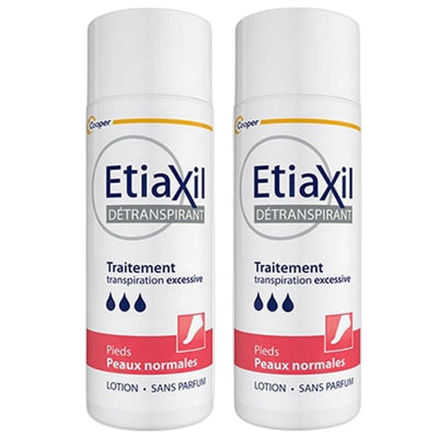 【Etiaxil】TRAITEMENT DETRANSPIRANT LOTION PIEDS PEUX NORMAL 100ml <3.4 fl oz> 2pc