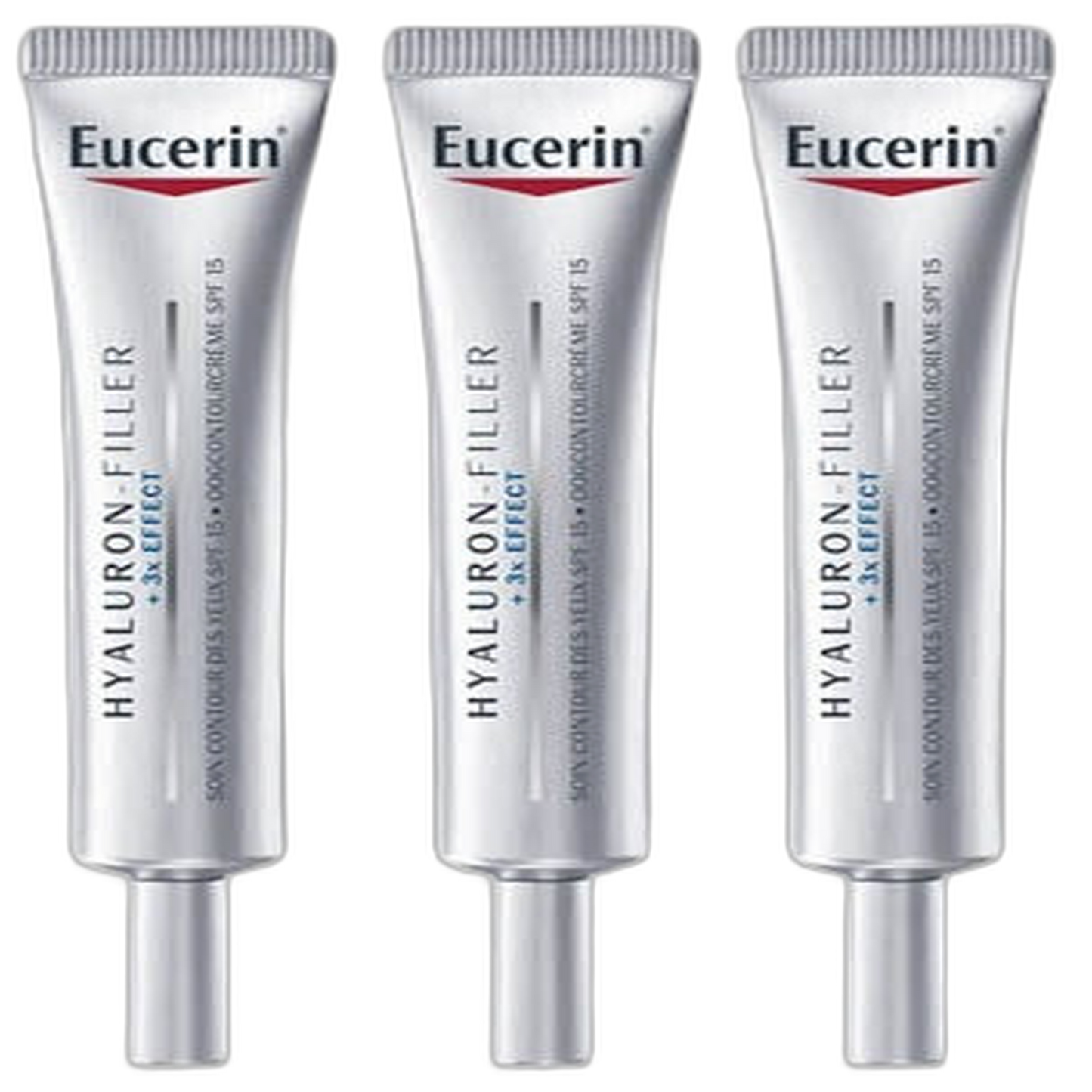 【Eucerin】透明質酸填充 + 3倍效果眼部皺紋填充護理 15 mL <0.5 fl oz> 3件組