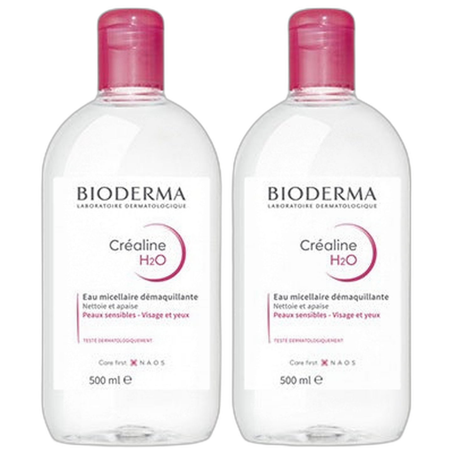 【Bioderma】清洁水 Créaline H2O 500 mL <16.91 fl oz> 2件套
