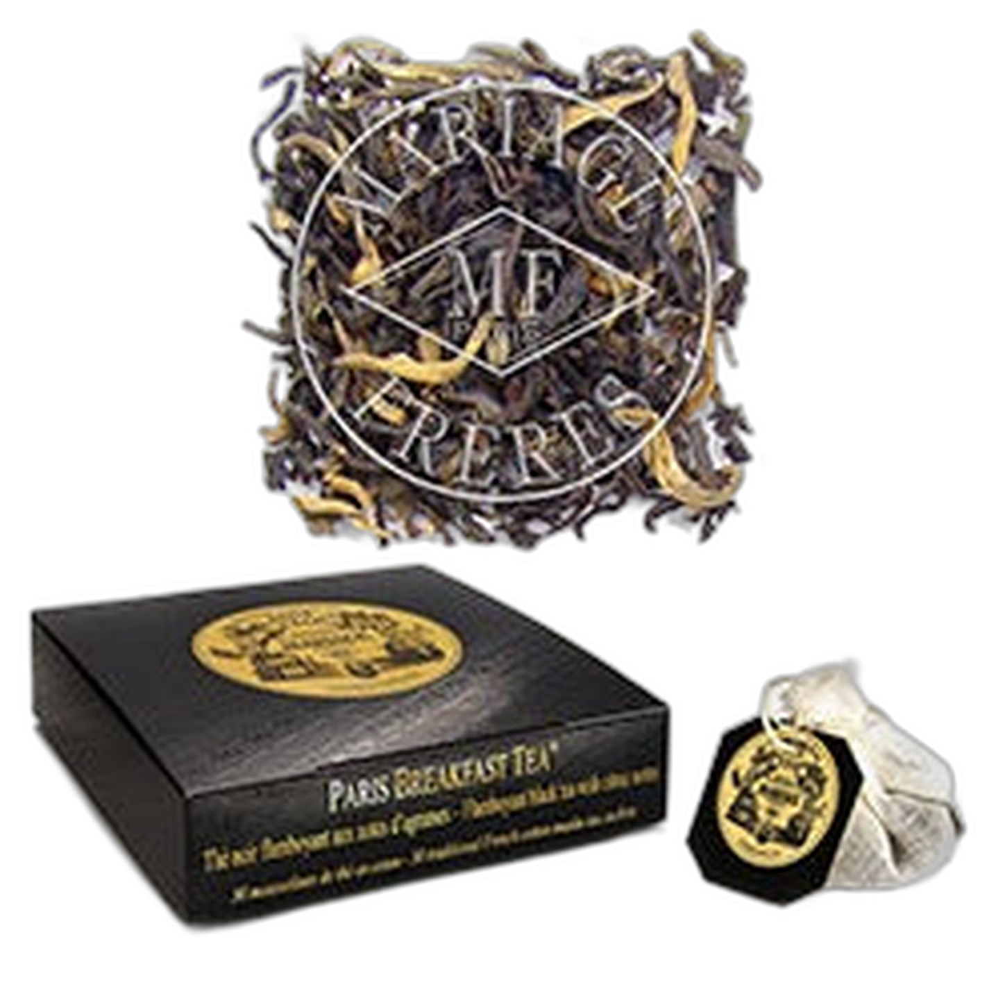 【Mariage Frères】パリ ブレックファースト -30 コットン マスリン バッグ- 100 g <3.53 oz>