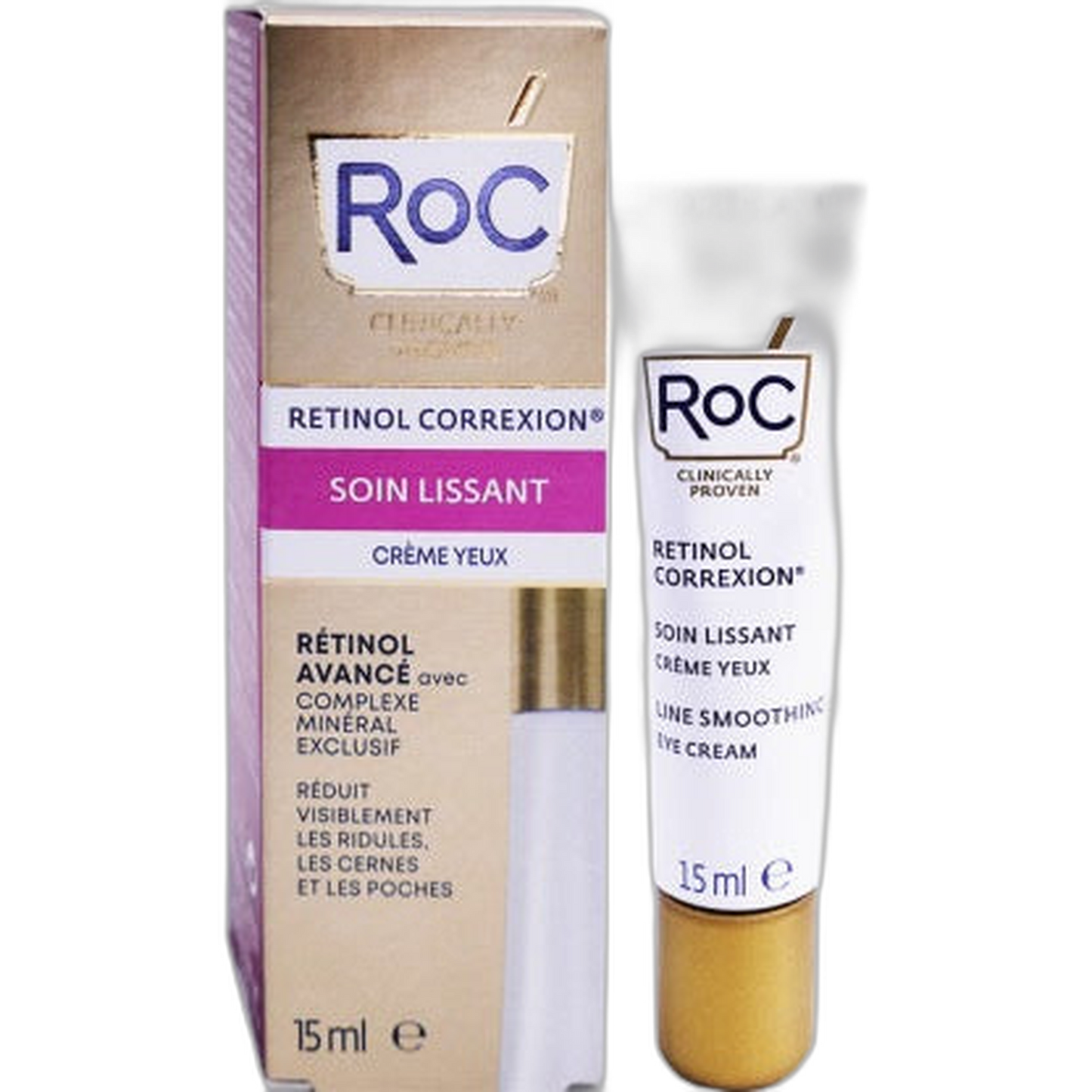 【RoC Skincare】羅克視黃醇修護平滑眼霜 15 mL <0.5 fl oz>