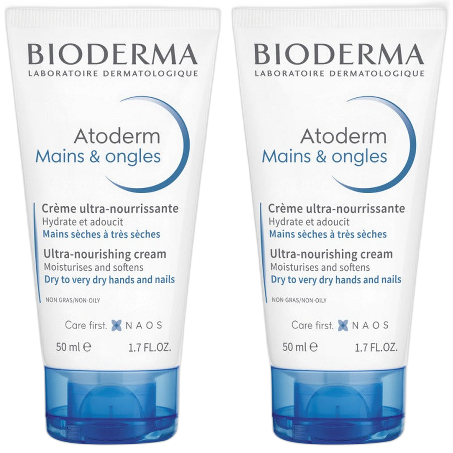 【BIODERMA】 ATODERM CREME MAINS ET ONGLES <1.7 fl oz> 2pc