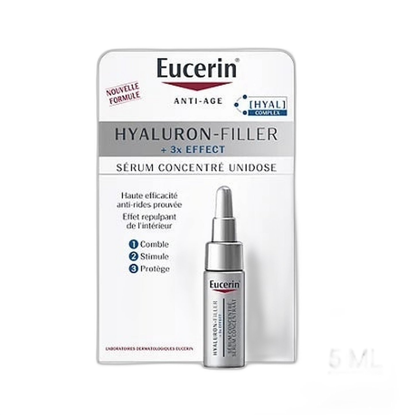 【Eucerin】透明质酸填充剂 +3倍效果精华浓缩液 单剂量 5 mL <0.17 fl oz>