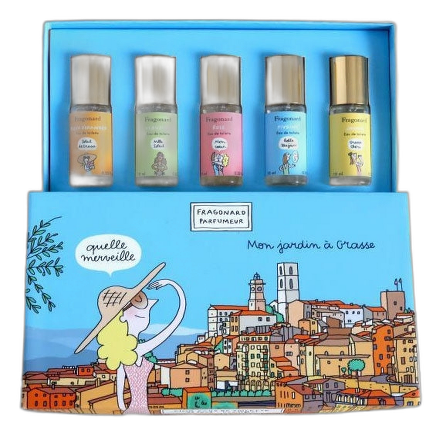 【Fragonard】礼盒 “我在格拉斯的花园” 10 mL <0.34 fl oz>(5款香水)