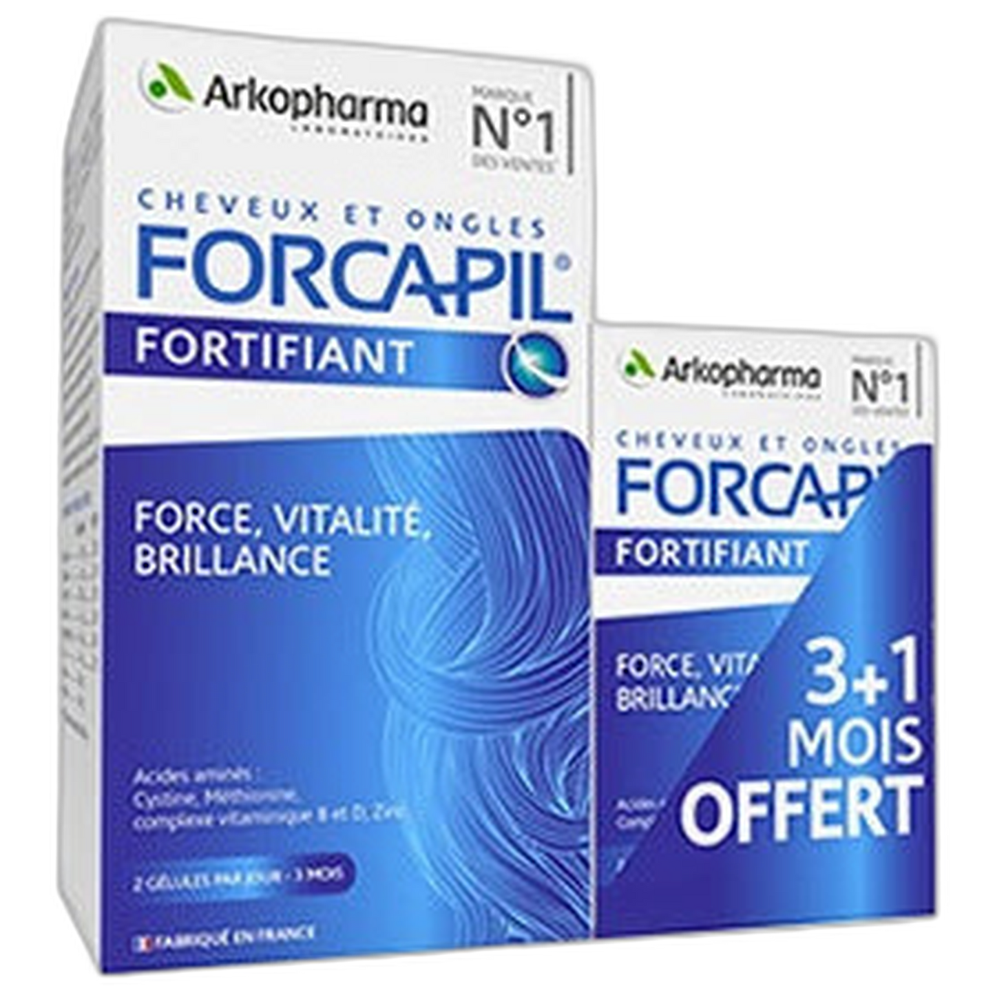 【Arkopharma】Forcapil 頭髮與指甲 180+60 顆 膠囊