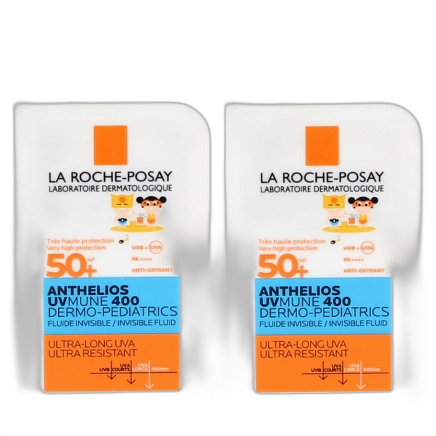 【La Roche-Posay】安得利歐斯兒童防曬乳 UVMun 400 隱形液體 SPF50 50 mL <1.7 fl oz> 2件組