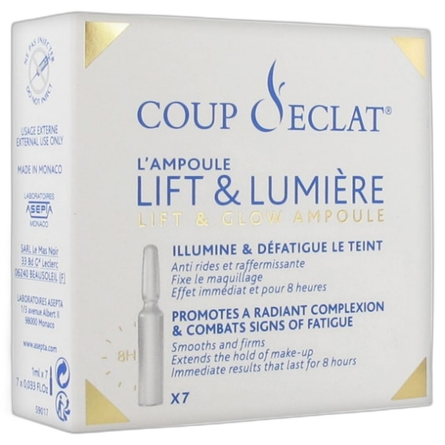 【COUP D’ECLAT】提拉亮肤安瓶 1 mL <0.0 fl oz> 7 支安瓶