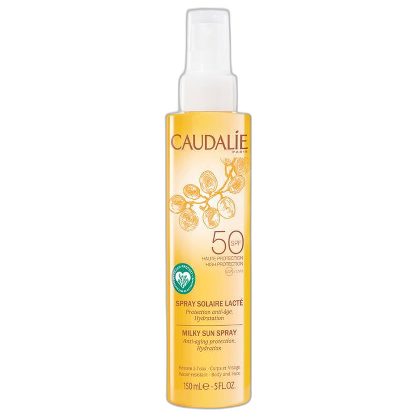 【Caudalie】Vinosun防晒隐形喷雾 SPF50 150 mL <5.1 fl oz>