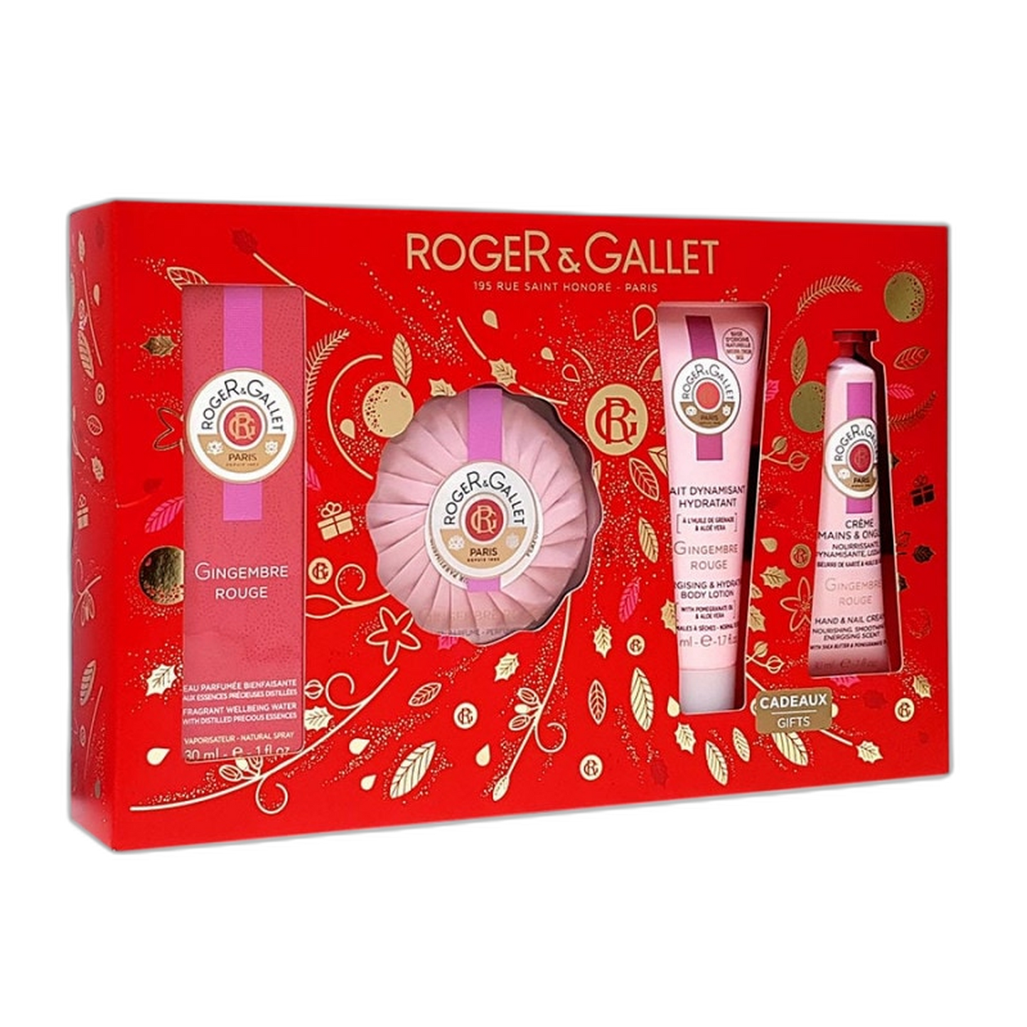 【Roger & Gallet】Parfum Ginger Red Ceremony (Édition Limitée Noël) 30 mL <1.0 fl oz>