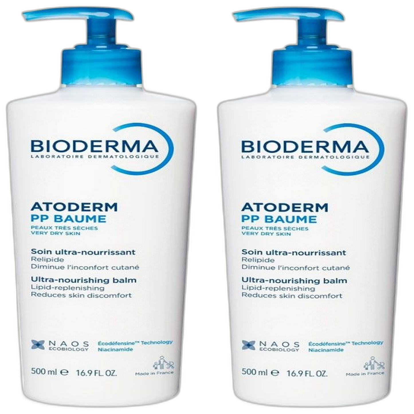 【Bioderma】Atoderm PP 抗复发滋润膏 500 mL <16.9 fl oz> 2件套