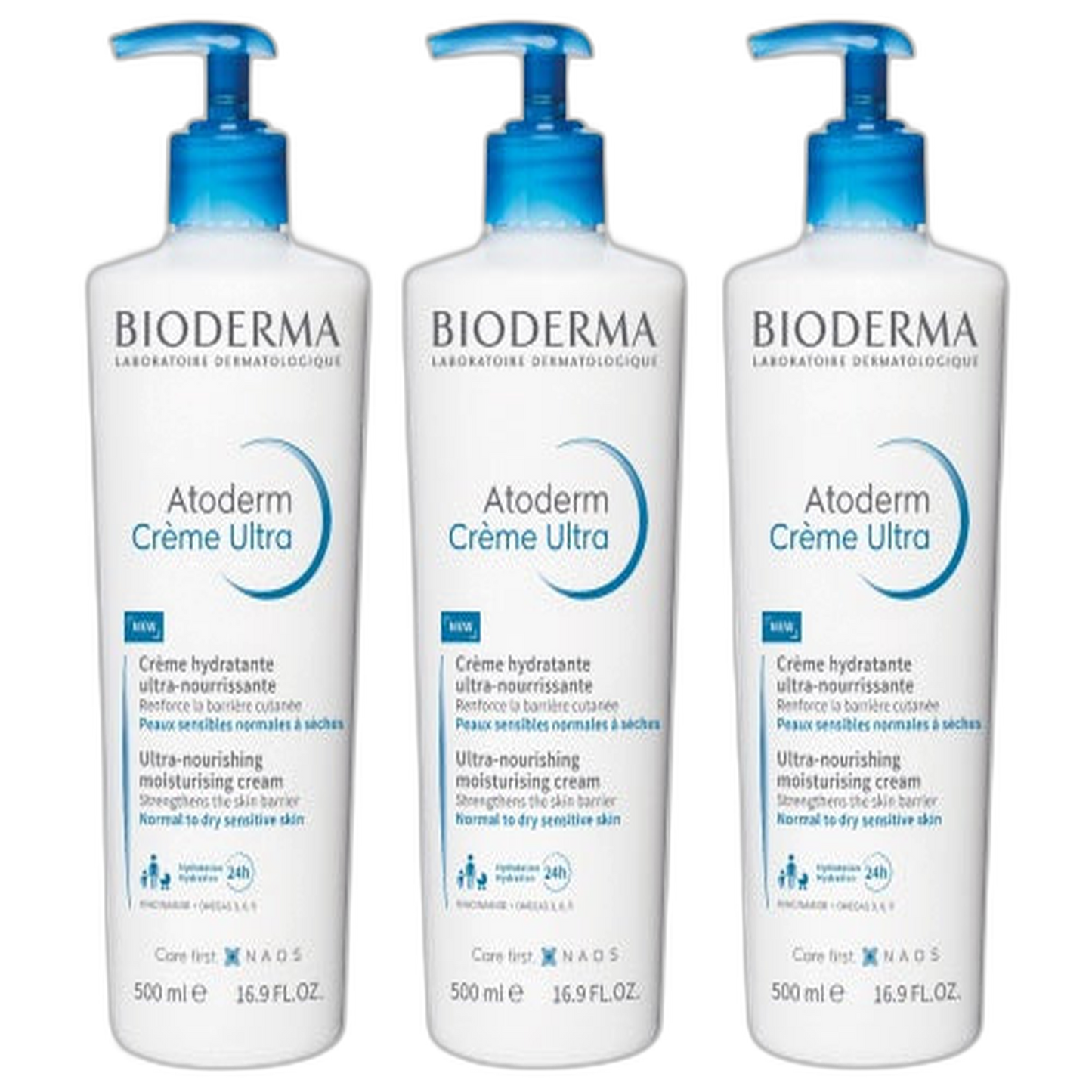 【Bioderma】Bioderma Atoderm 超潤膚霜 500 mL <16.9 fl oz> 3件組