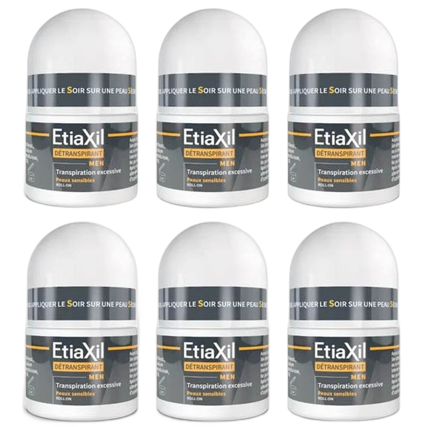 【Etiaxil】DETRANSPIRANT MEN SENSITIVE SKIN ROLL‑ON 15ml <0.5 fl oz> 6pc