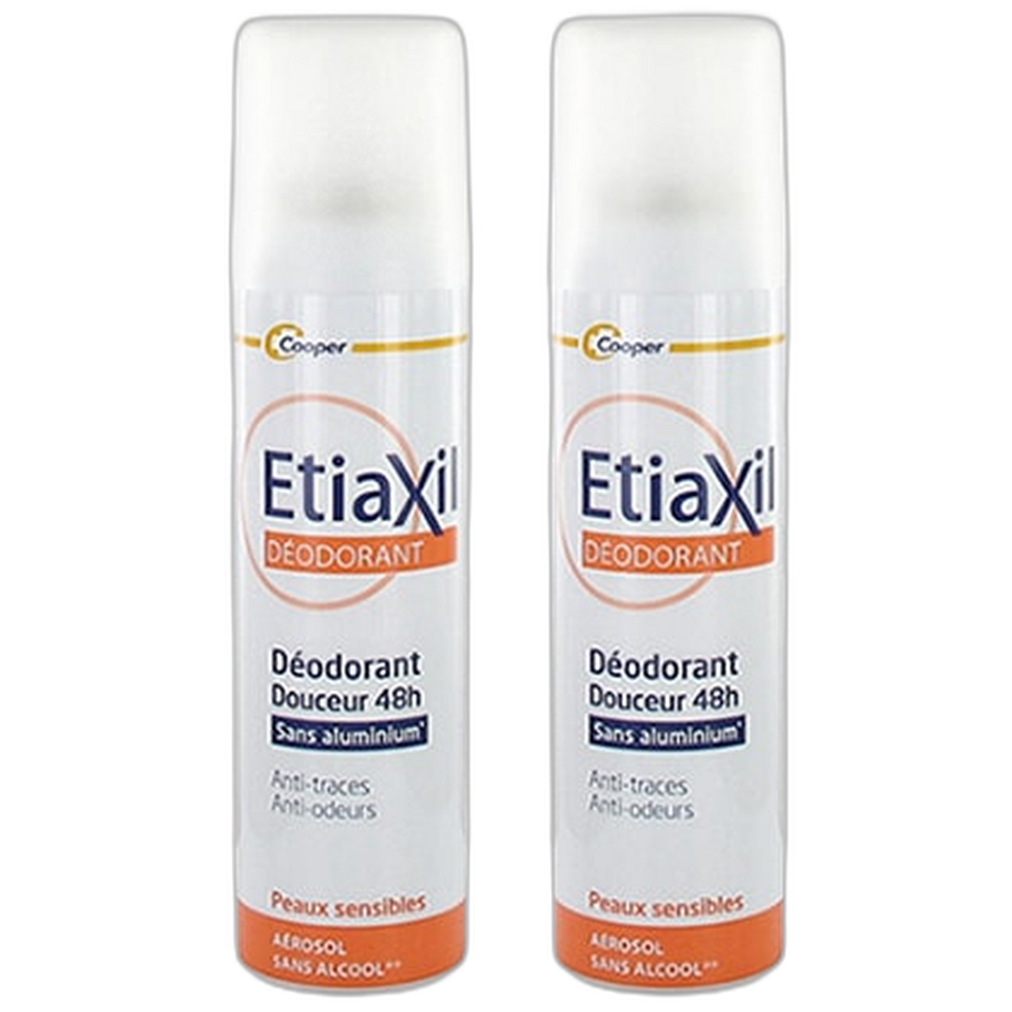 【Etiaxil】温和除臭喷雾 48小时 无铝 150 mL <5.1 fl oz> 2件套