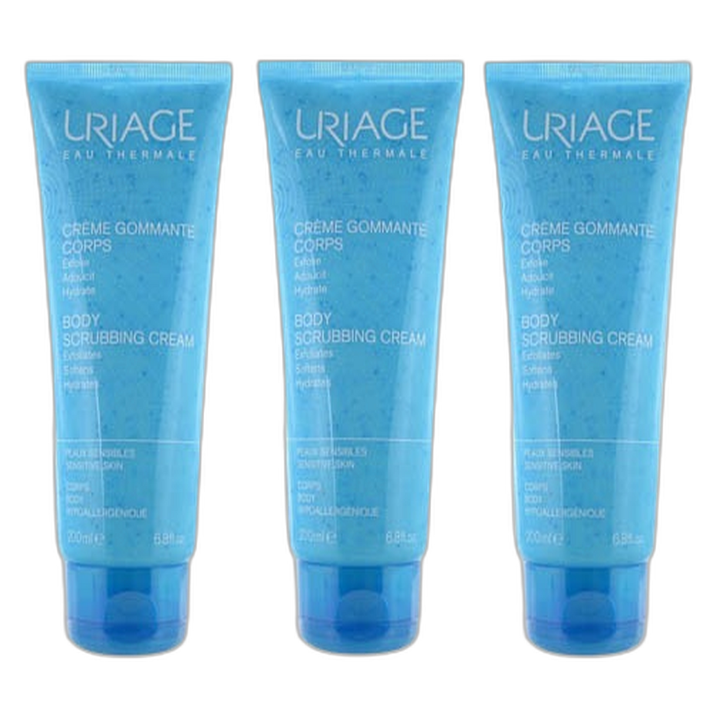 【Uriage】身体去角质霜 200 mL <6.8 fl oz> 3件套装