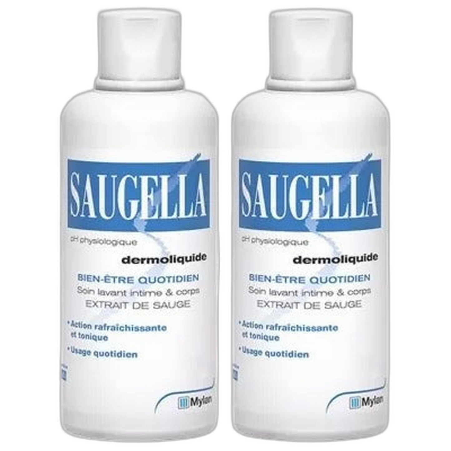 【Saugella】Dermoliquide 私密清潔液 500 mL <16.9 fl oz> 2件組合