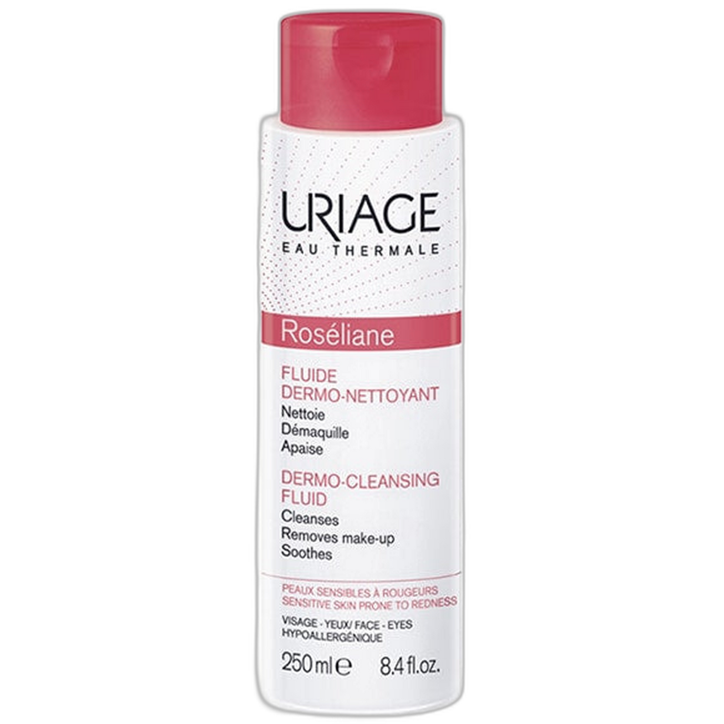 【Uriage】Roséliane 皮肤清洁液 250 mL <8.5 fl oz>