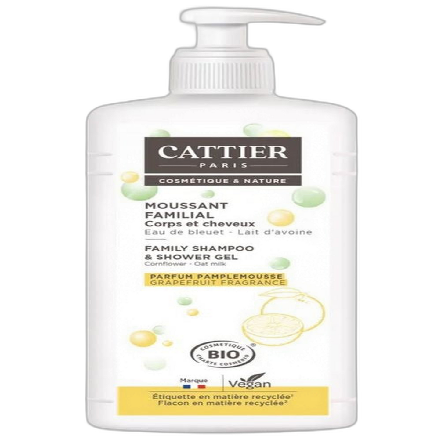 【Cattier】가족용 비누 없는 폼 클렌저 1000 mL <33.8 fl oz>