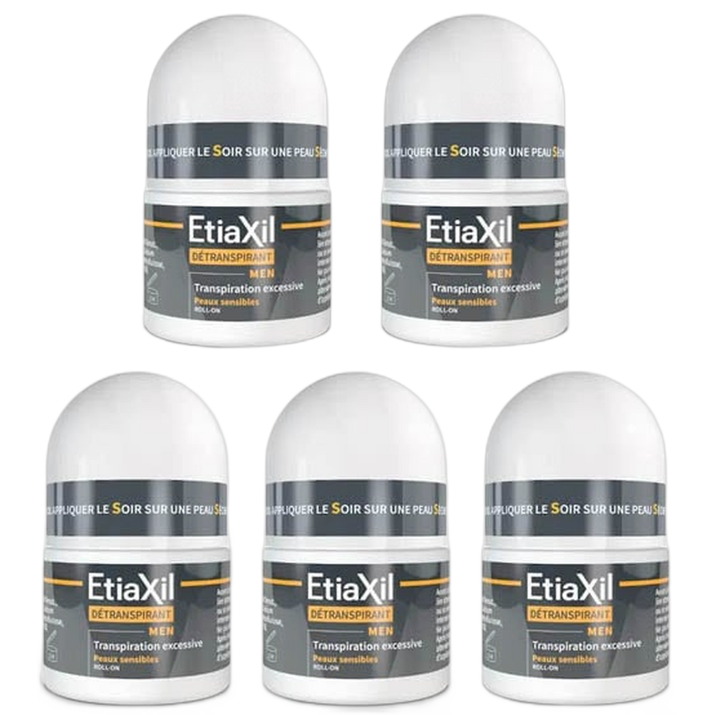 【Etiaxil】DETRANSPIRANT MEN SENSITIVE SKIN ROLL‑ON 15ml <0.5 fl oz> 5pc