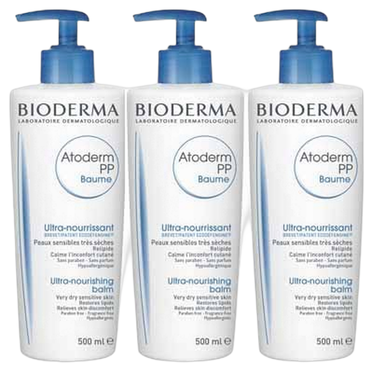 【BIODERMA】 ATODERM PP BAUME 500mL <16.9 fl oz> 3pc