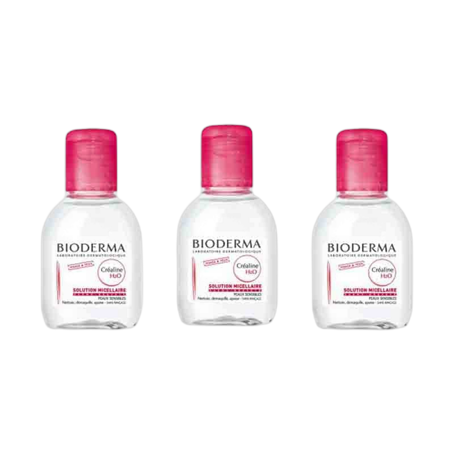 【BIODERMA】 CREALINE H2O 100ml <3.38 fl oz> 3pc set