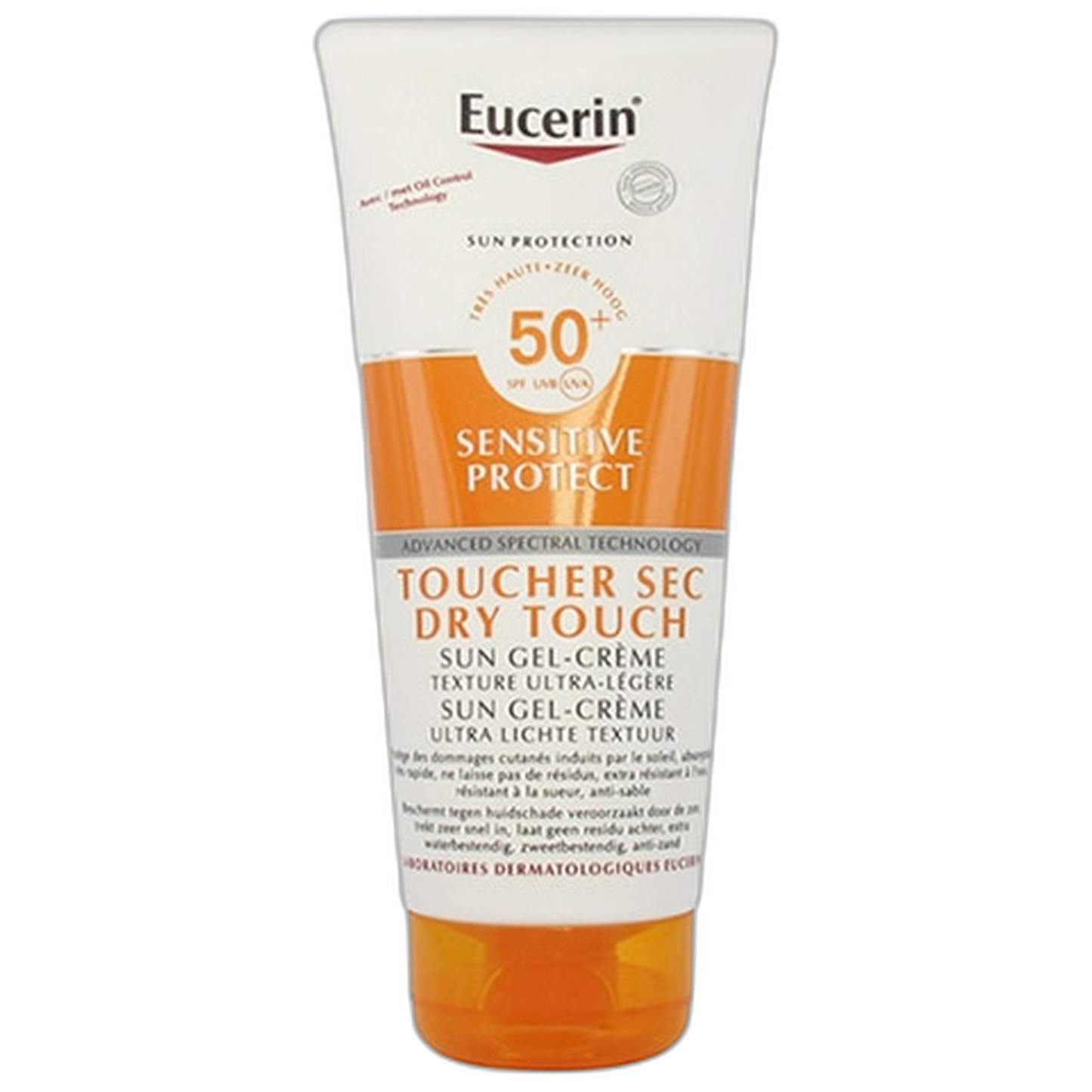 【Eucerin】防曬敏感肌膚保護凝膠霜 觸感乾爽 SPF50+ 200 mL <6.8 fl oz>