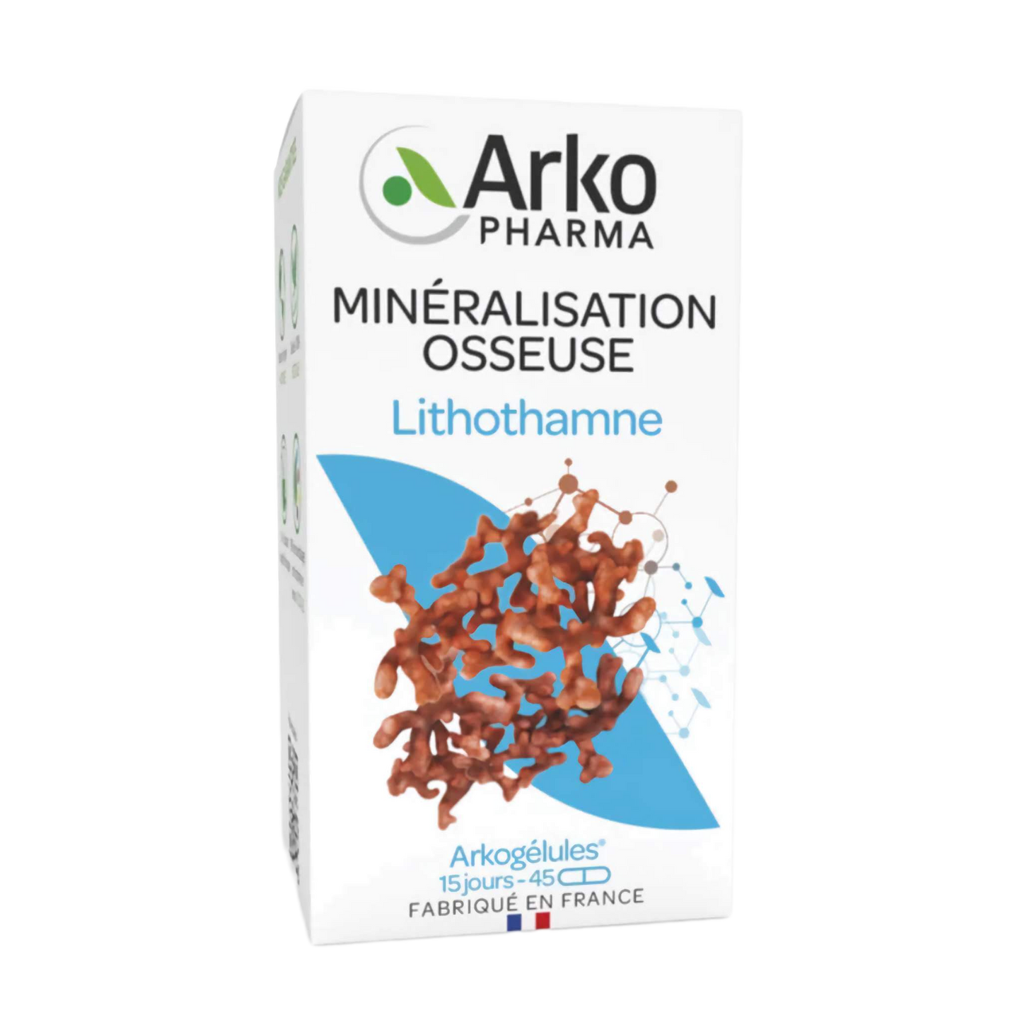 【Arkopharma】Arkogelules Organic Lithothamne Basidol 45 Capsules
