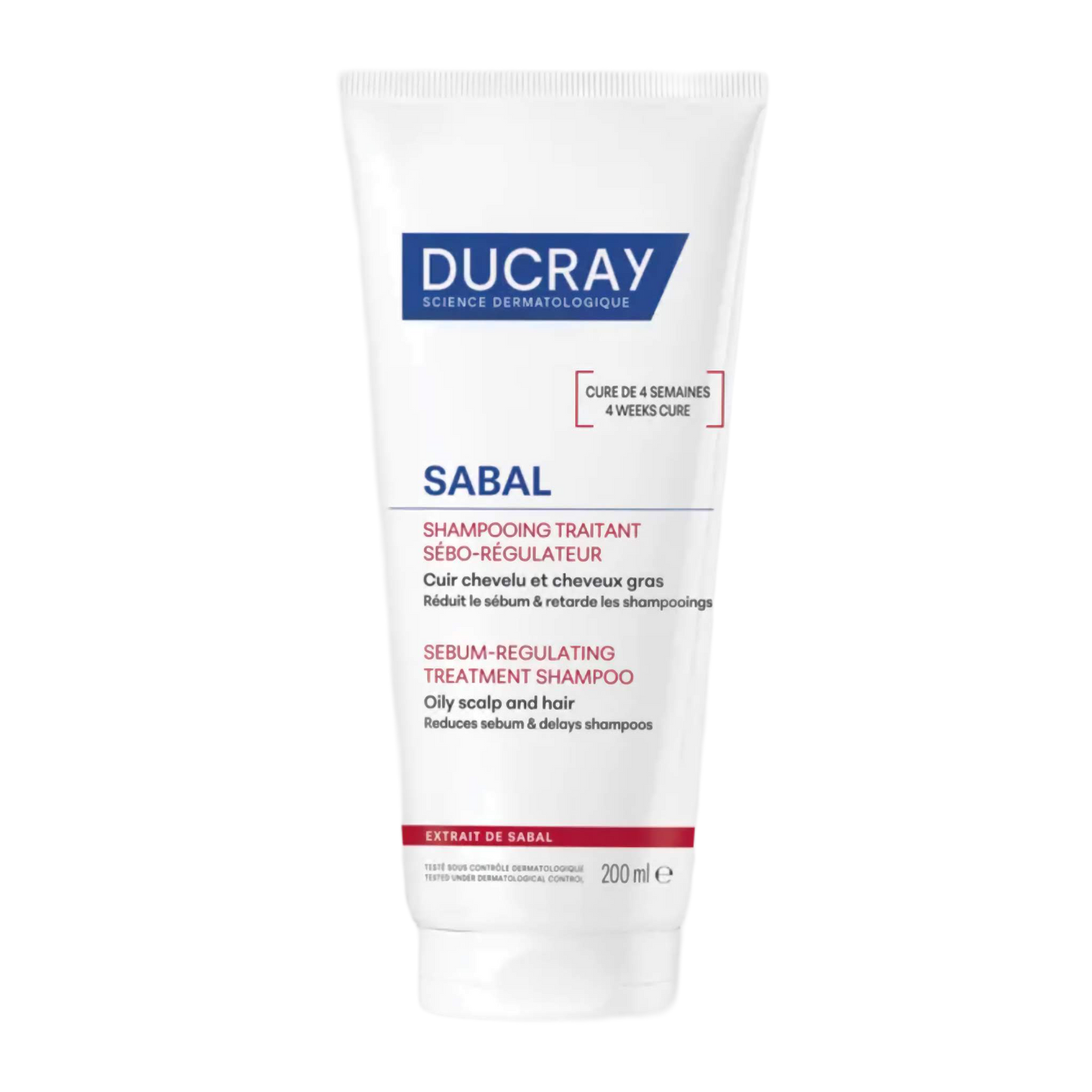 【Ducray】Sabal Sebum-Regulating Treatment Shampoo - 200 mL <6.7 fl oz>
