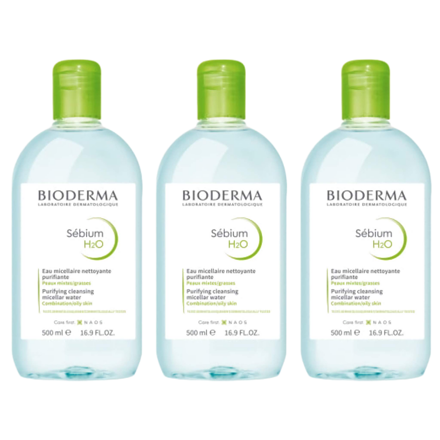 【BIODERMA】SEBIUM H2O 500ml <16.9 fl oz> 3pc