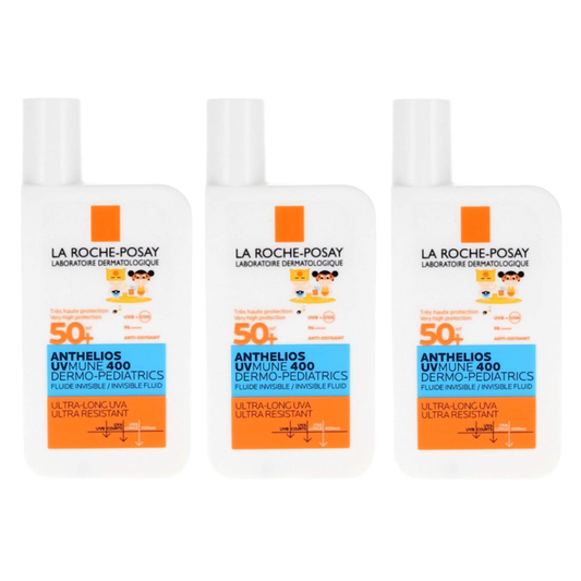 【ラ ロッシュ ポゼ】アンテリオス ダーモ ペディアトリクス UVMUN 400 フリュイド インビジブル SPF50 50ml <1.69 fl oz> 3個セット