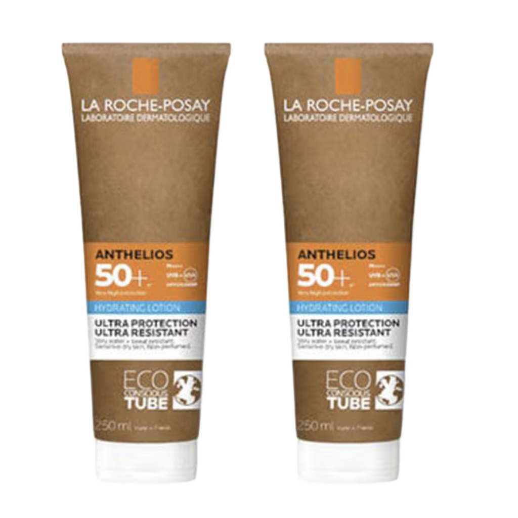 【La Roche-Posay】Anthelios Hydrating Body Lotion SPF50+ Fragrance-Free Eco-Tube 250 mL <8.45 fl oz> 2pc Set