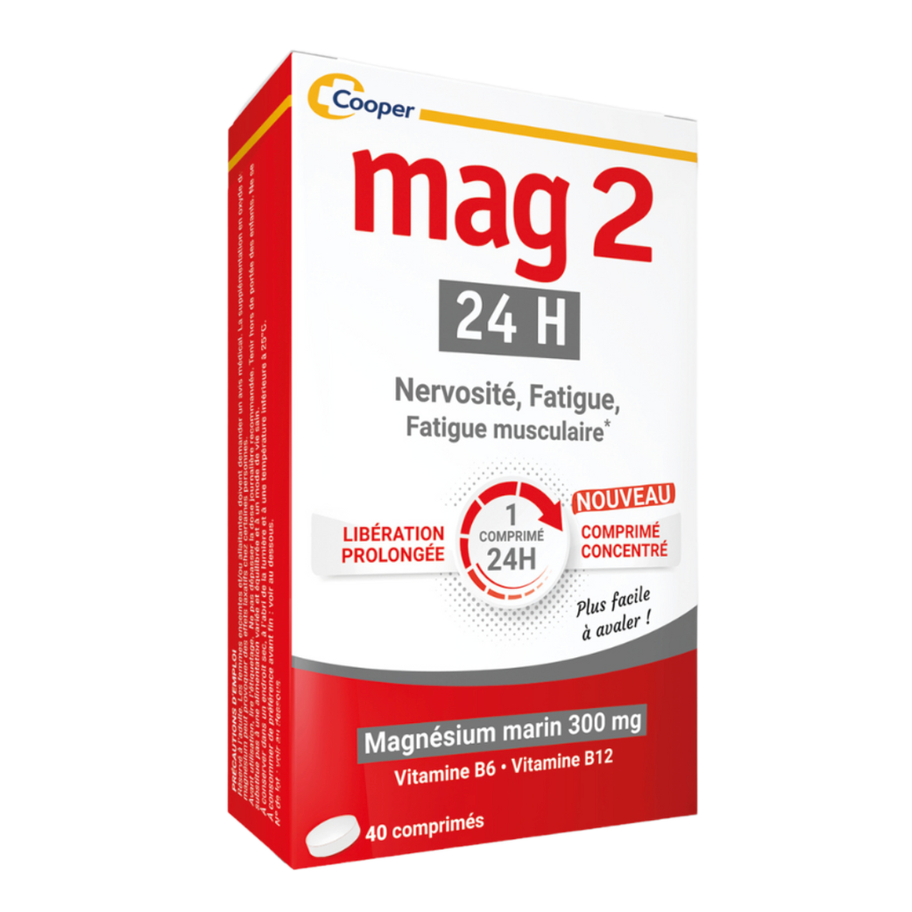 【Mag 2】24H Magnesium New Formula 40 Tablets