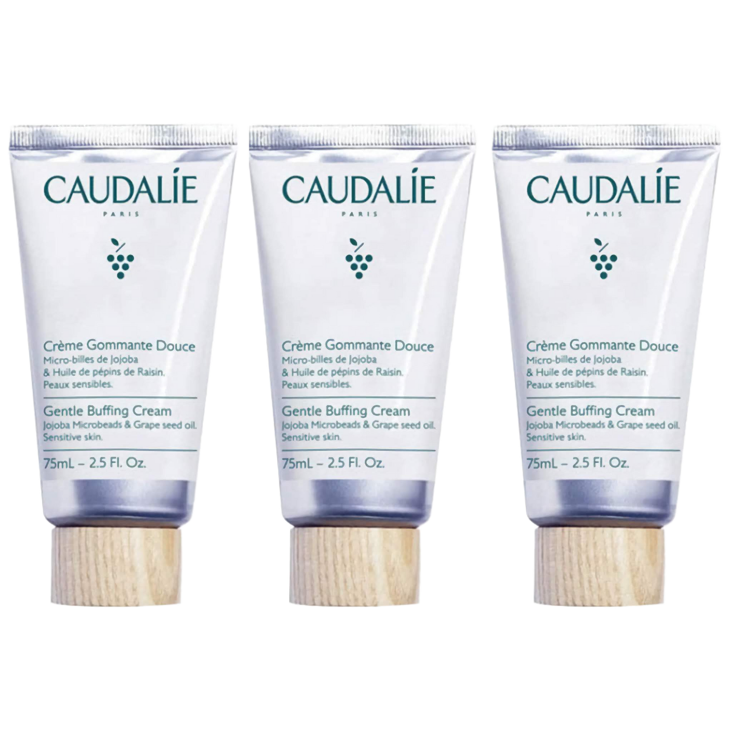 【CAUDALIE】CREME GOMMANT DOUCE - VINOCLEAN 75ml <2.54fl oz> 3pc
