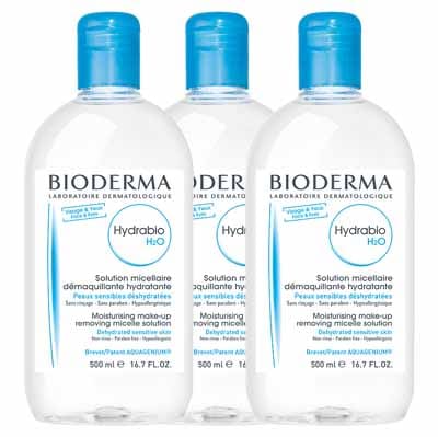 【BIODERMA】 HYDRABIO H2O 500ml <16.9 fl oz> 3pc