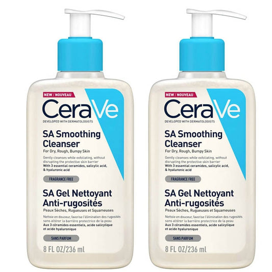 【CeraVe】 SA SMOOTHING CLEANSER - 236ml <7.98 fl oz> 2pc