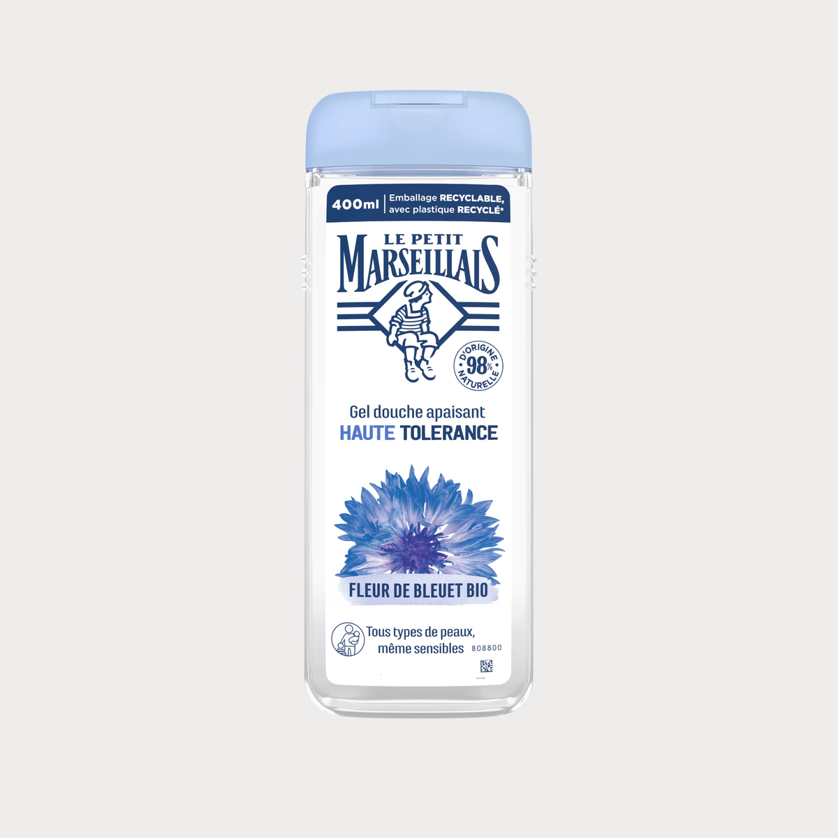 Le Petit Marseillais High Tolerance Soothing Shower Gel with Cornflower Organic 400 mL