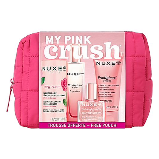 Nuxe Prodigieuse® Floral Travel Pouch My Pink Crush (4 Products)