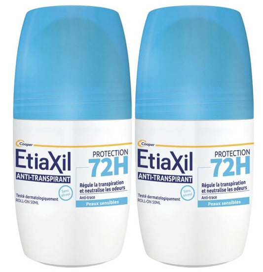 Etiaxil 72H Anti-Perspirant Deodorant Roll-On Sensitive Skin 50 mL <1.7 fl oz> 2pc Set