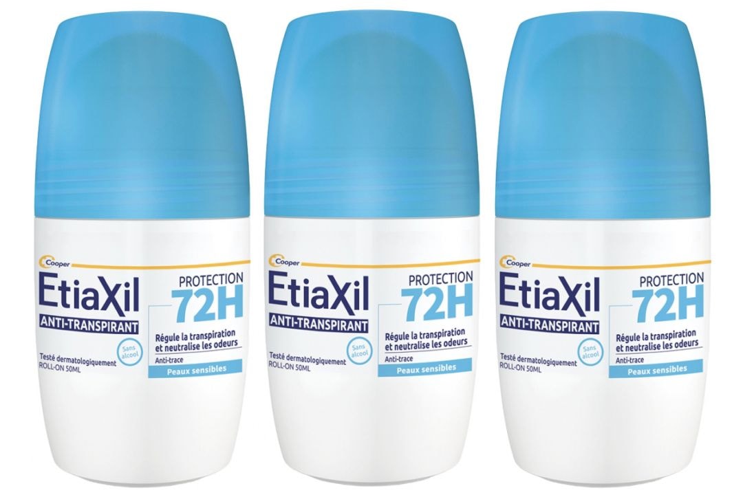 Etiaxil 72H Anti-Perspirant Deodorant Roll-On Sensitive Skin 50 mL <1.7 fl oz> 3pc Set