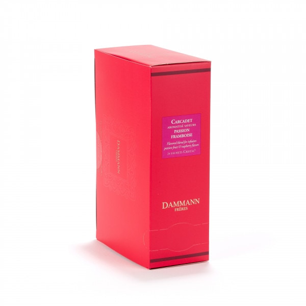 Dammann Frères Carcadet Passion Framboise 24 Cristal Tea Bags 72 g <2.5 oz>