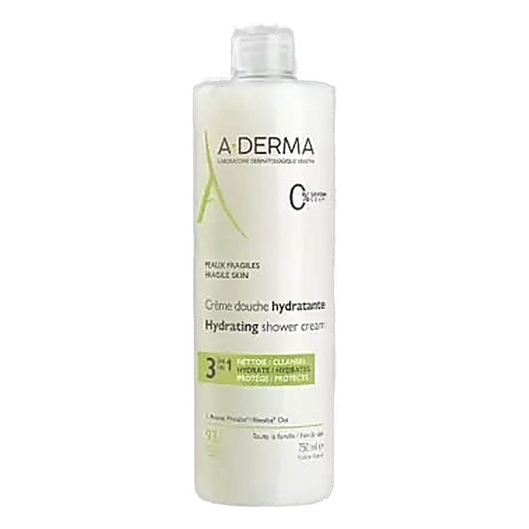 A-DERMA Les Indispensables Moisturizing Shower Cream 750 mL