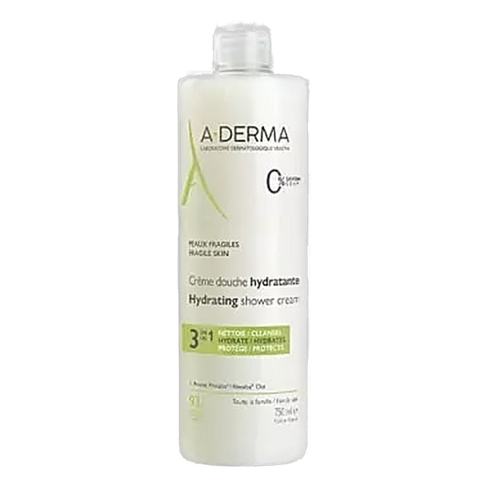 A-DERMA Les Indispensables Moisturizing Shower Cream 750 mL