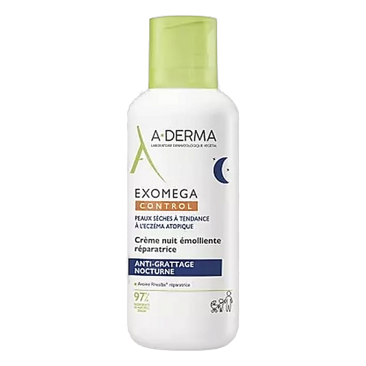 A-DERMA Exomega Control Emollient Repairing Night Cream 400 mL